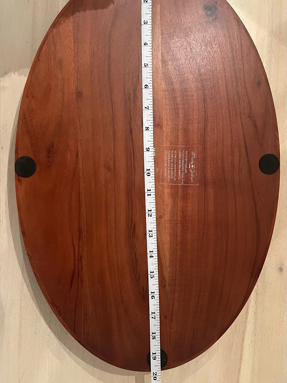 Mark & Graham handcrafted oval